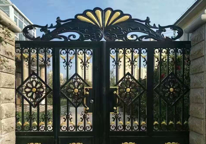 濟(jì)南鋁藝大門,山東鋁藝大門